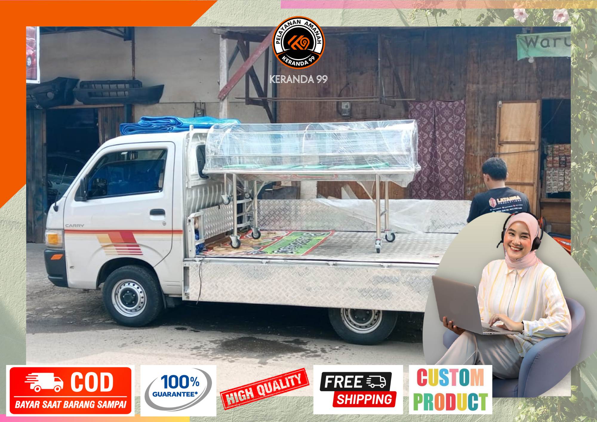 Jual Mimbar Minimalis Stainless Steel Di Sampit