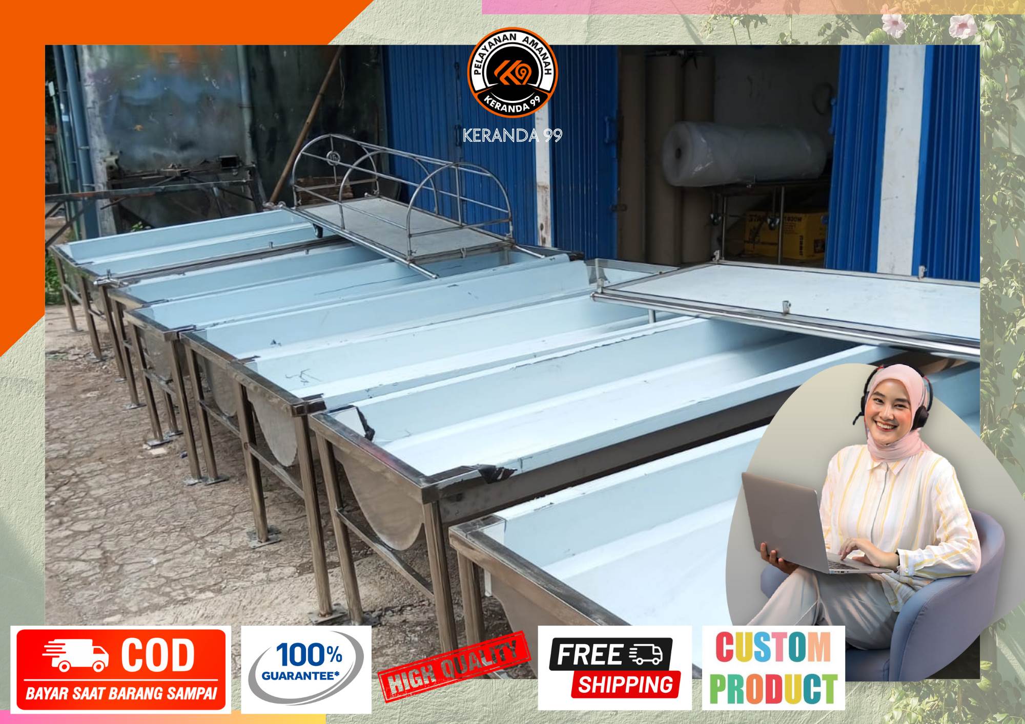 Beli Keranda Untuk Ambulan Stainless Steel
