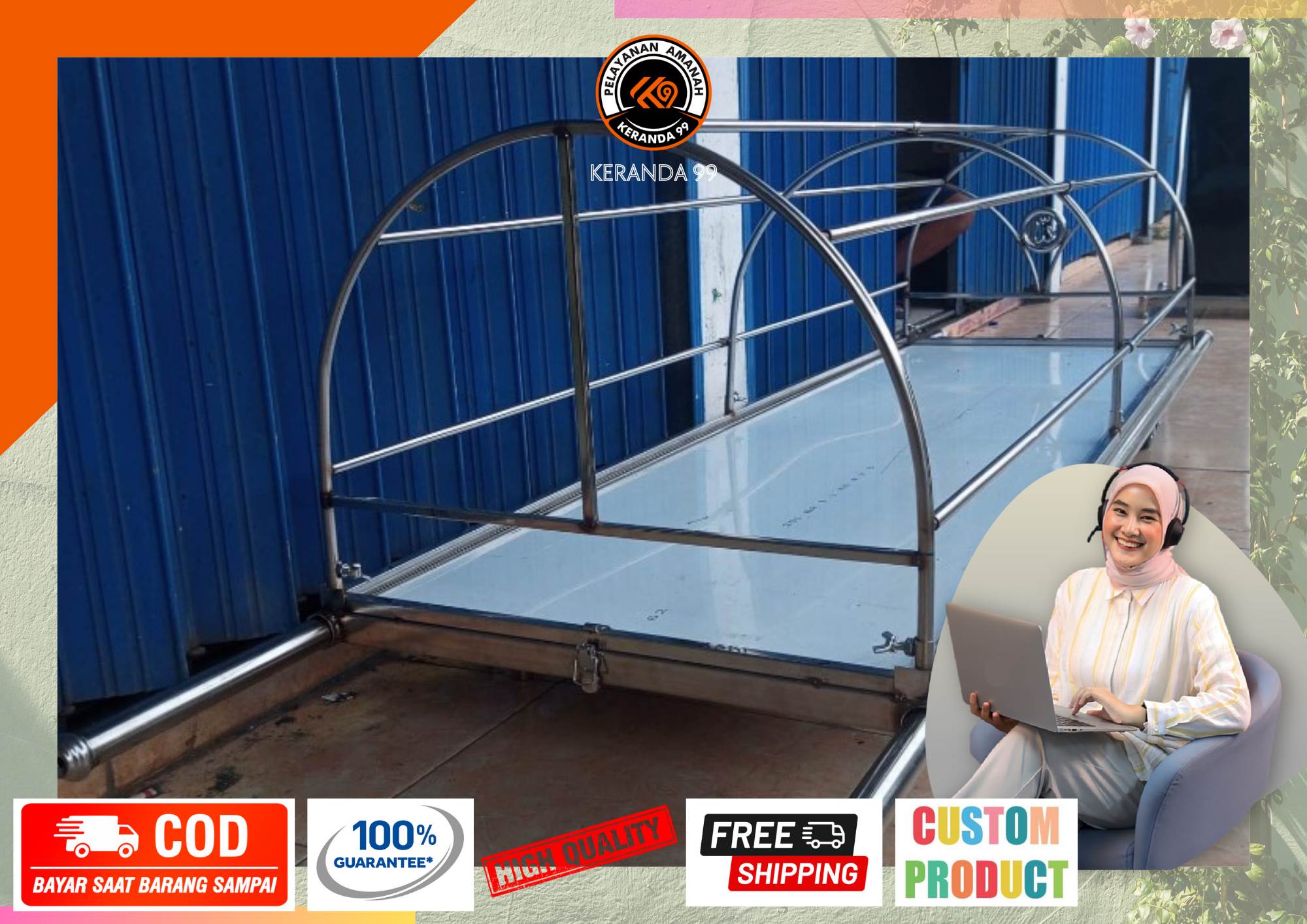 Bengkel Kurung Batang Stainless