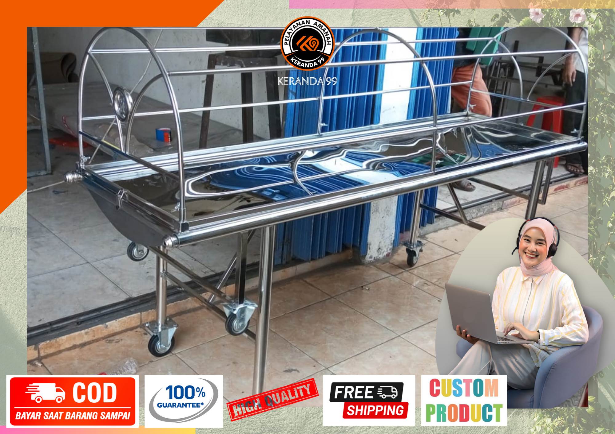 Jual Keranda Ambulance Stainless Steel Di Seroja